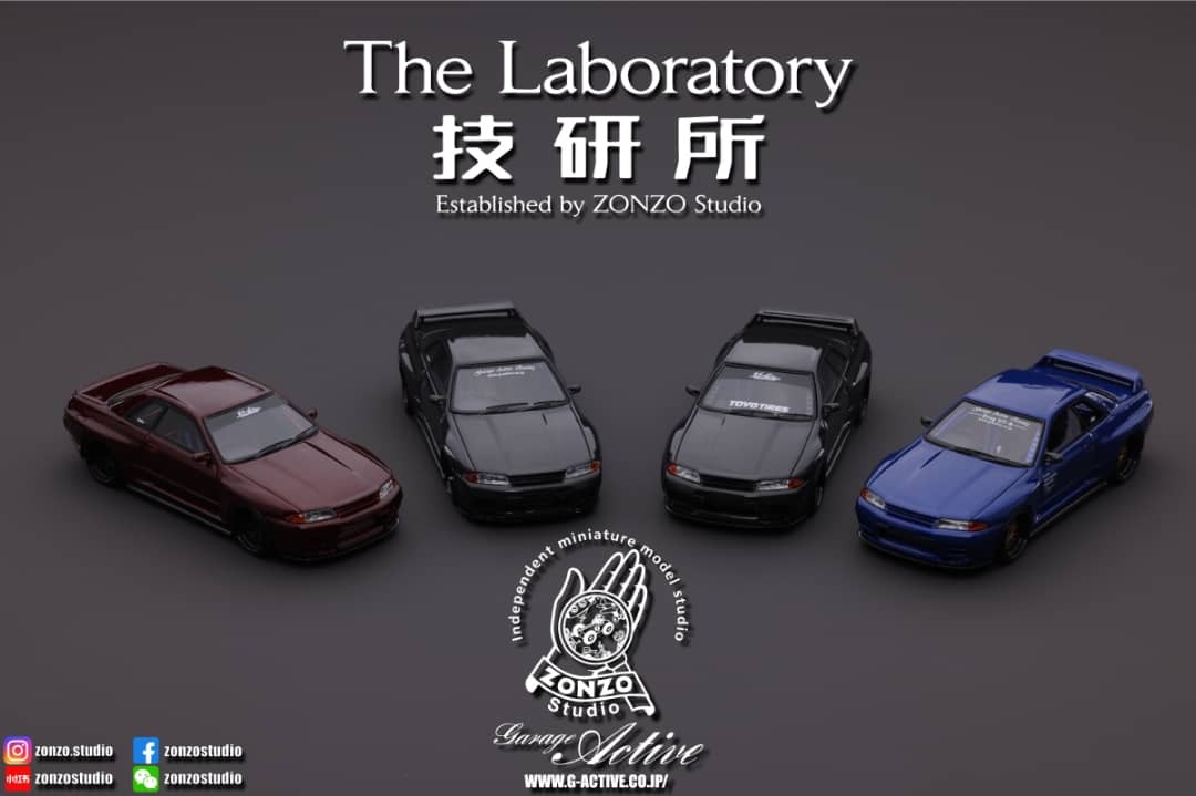 預購] The Laboratory 1/64 Skyline GT-R R32 Garage Active改裝SEMA