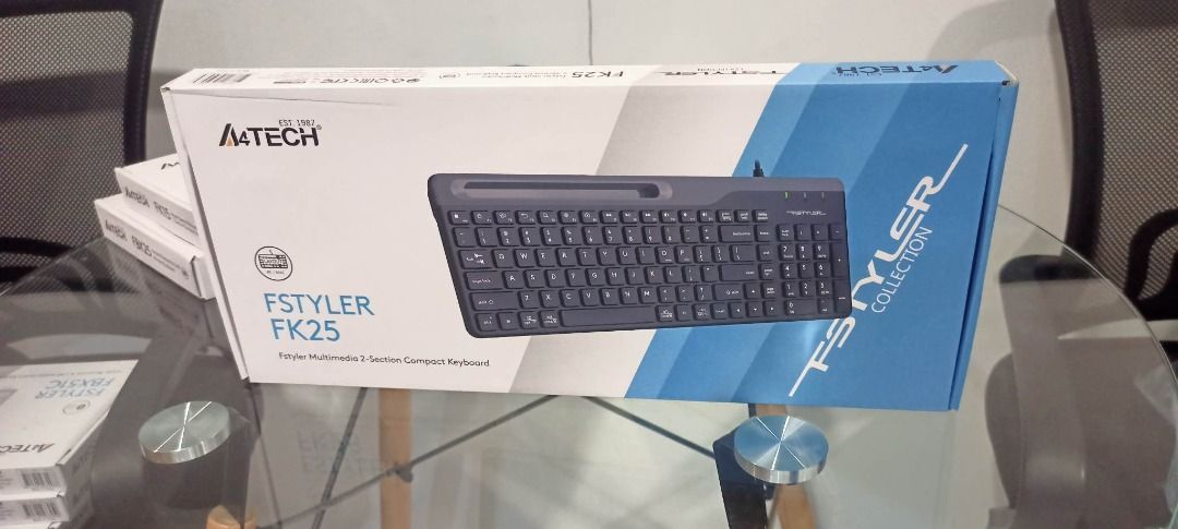 A4Tech Fstyler FK25 2-Section Compact Keyboard USB Black, Computers ...