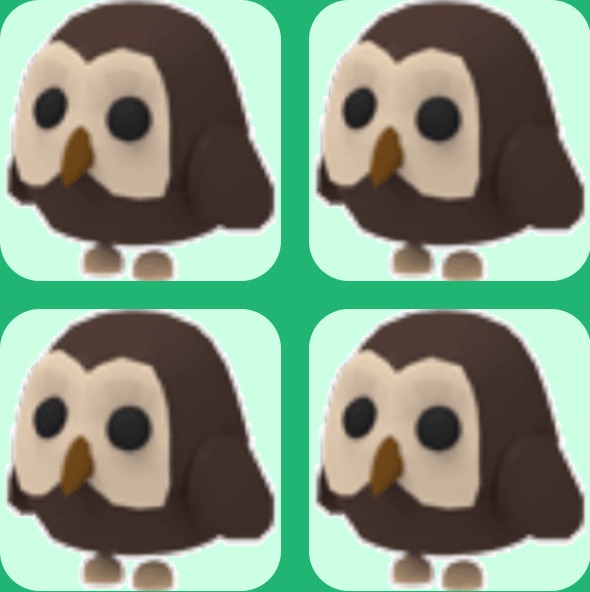 Adopt Me - Rare UNTOUCHED & NO POT Owl, Video Gaming, Video Games
