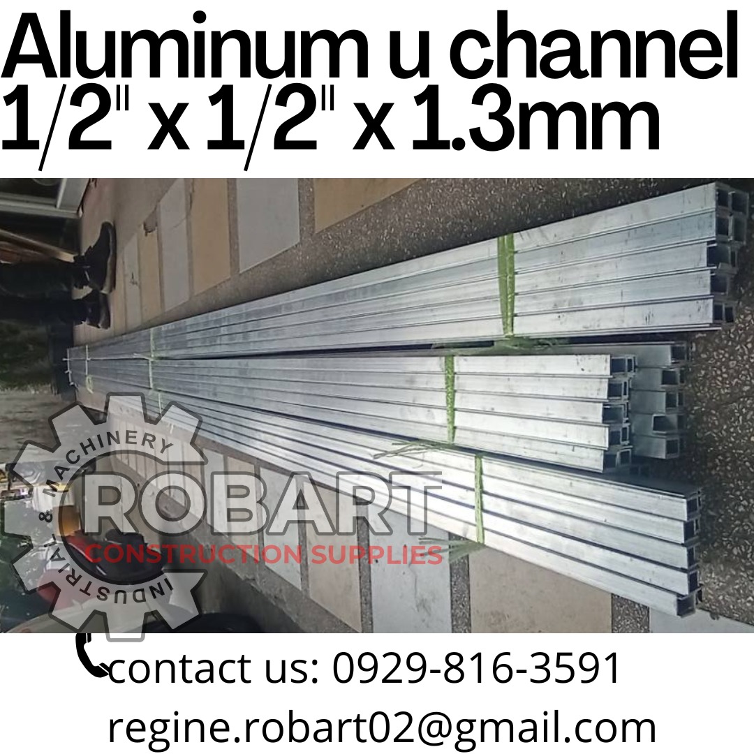 aluminum u channel 1/2'' x 1/2'' x 1.3mm, Commercial & Industrial