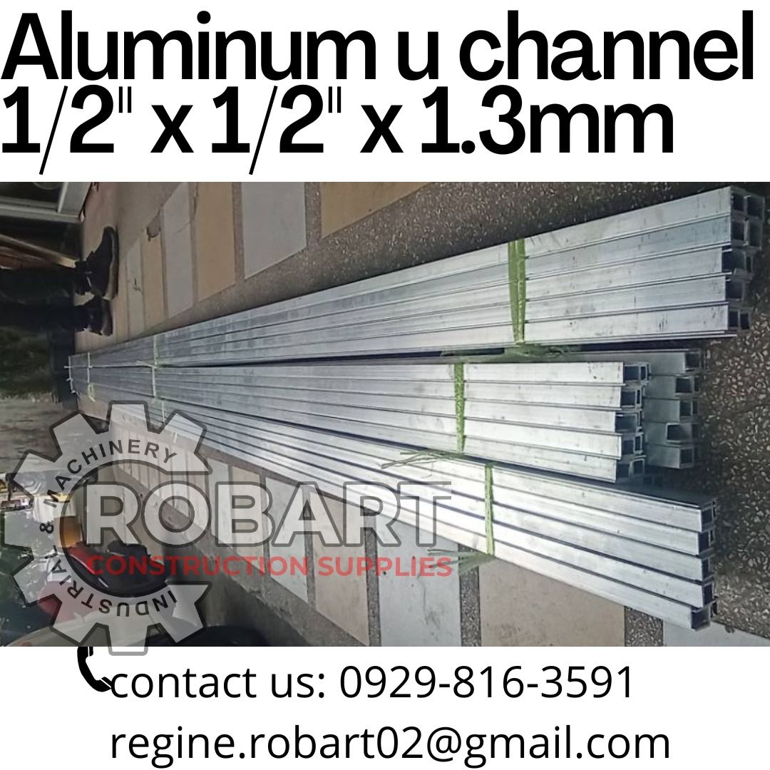 aluminum u channel 1/2'' x 1/2'' x 1.3mm, Commercial & Industrial, Construction Tools