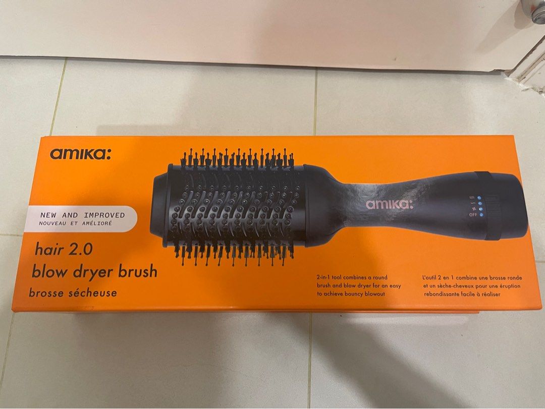 AMIKA HAIR BLOW DRYER BRUSH 2.0, 美容＆化妝品, 健康及美容 頭髮護理 Carousell