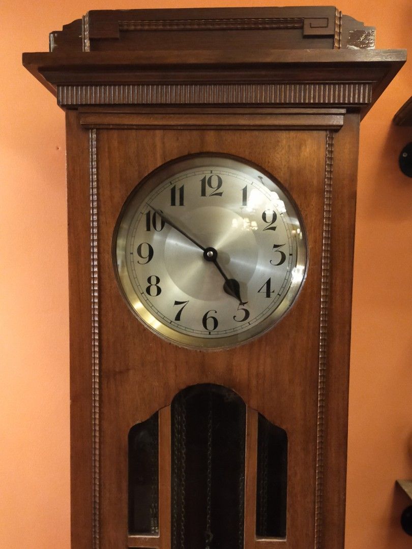 Antique 1920s KIENZLE Oak Cased Grandfather Clock, Furniture & Home