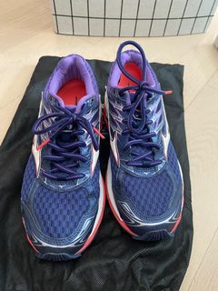 ascis running shoes x10 women purple blue size 38.5