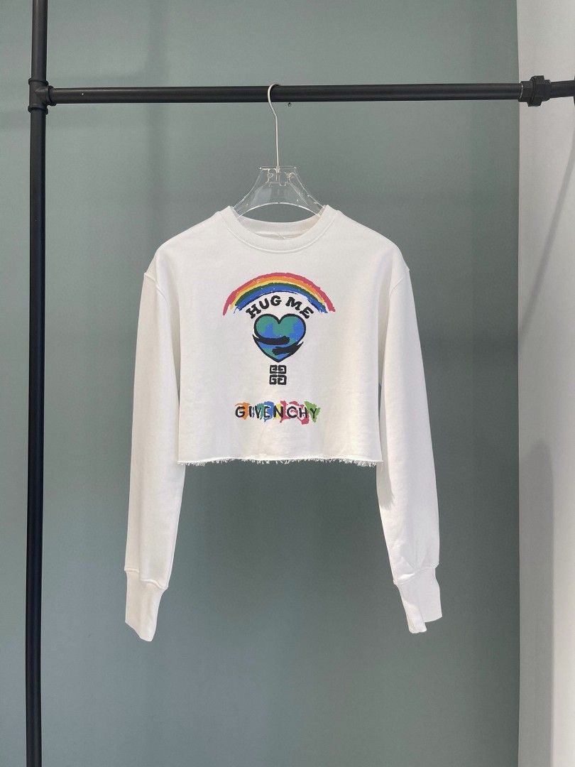 Givenchy cropped sweatshirt discount