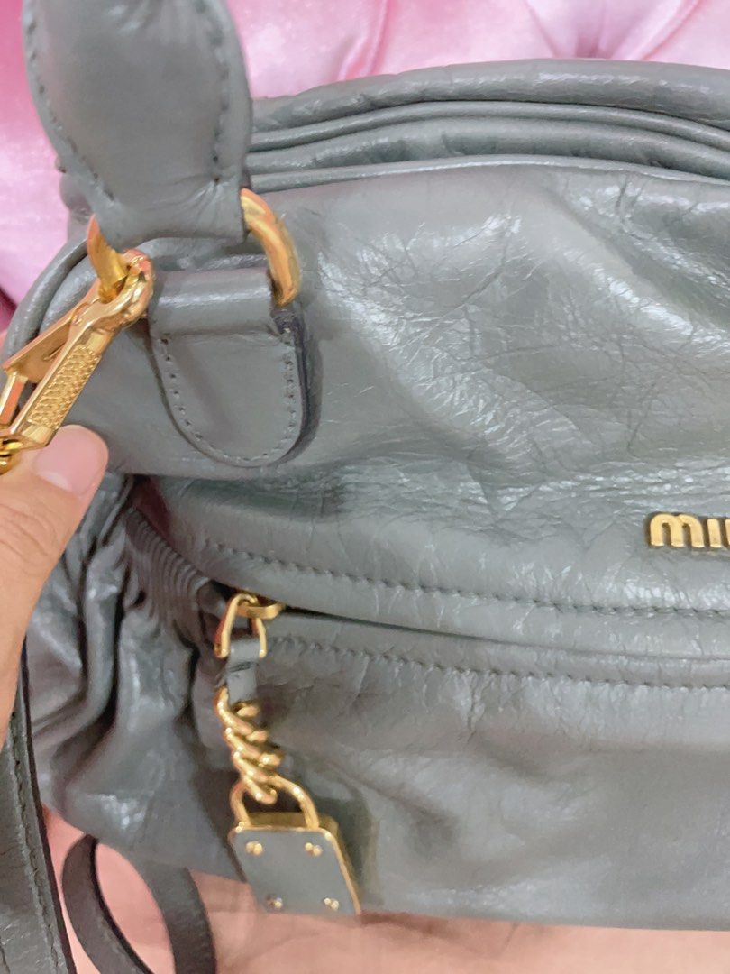 Authentic Miu Miu w receipt bag, Luxury, Bags & Wallets on Carousell