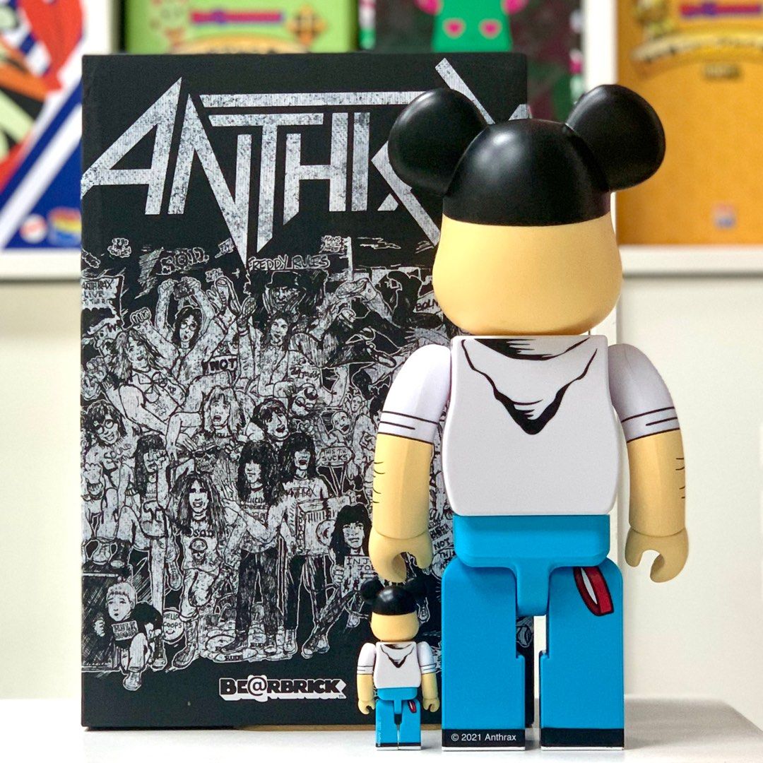 その他 BE@RBRICK - BE@RBRICK ANTHRAX &quot;NOTMAN&quot; 100% &amp; 400% Anthrax 