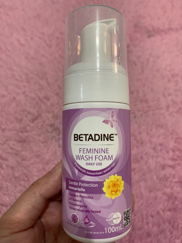 Betadine Feminine Wash Foam, Kesehatan & Kecantikan, Kulit, Sabun