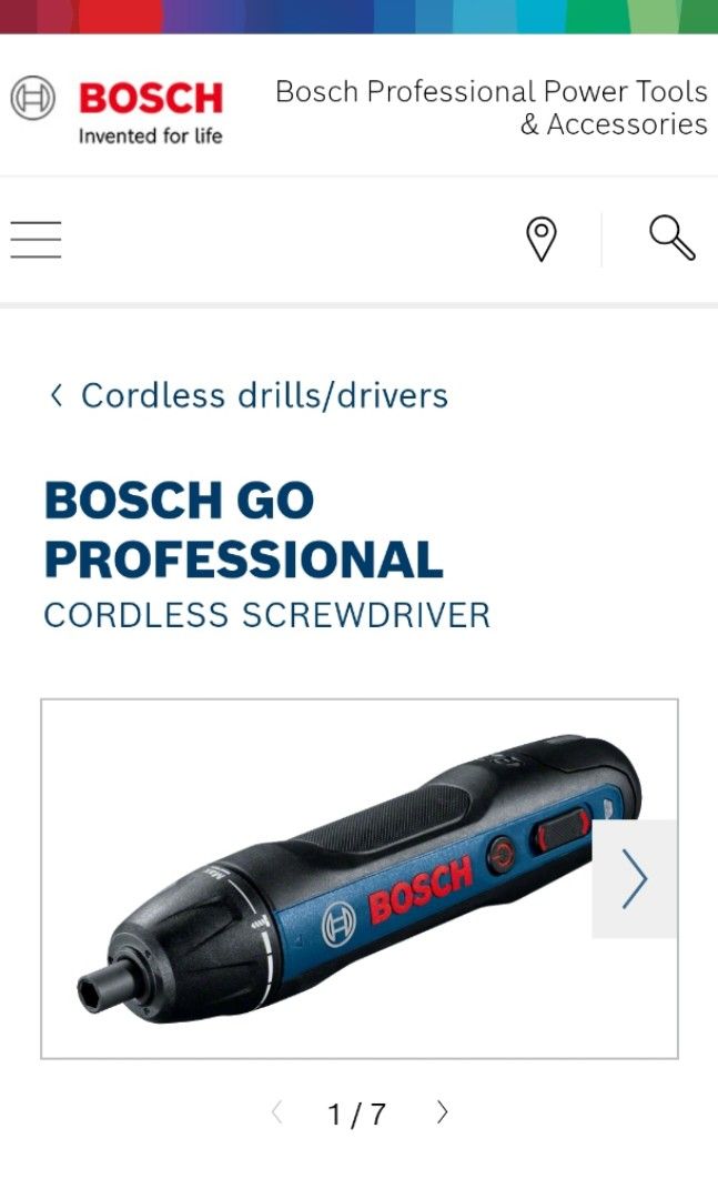Original Bosch Go 2 Professional Cordless Wireless Screwdriver