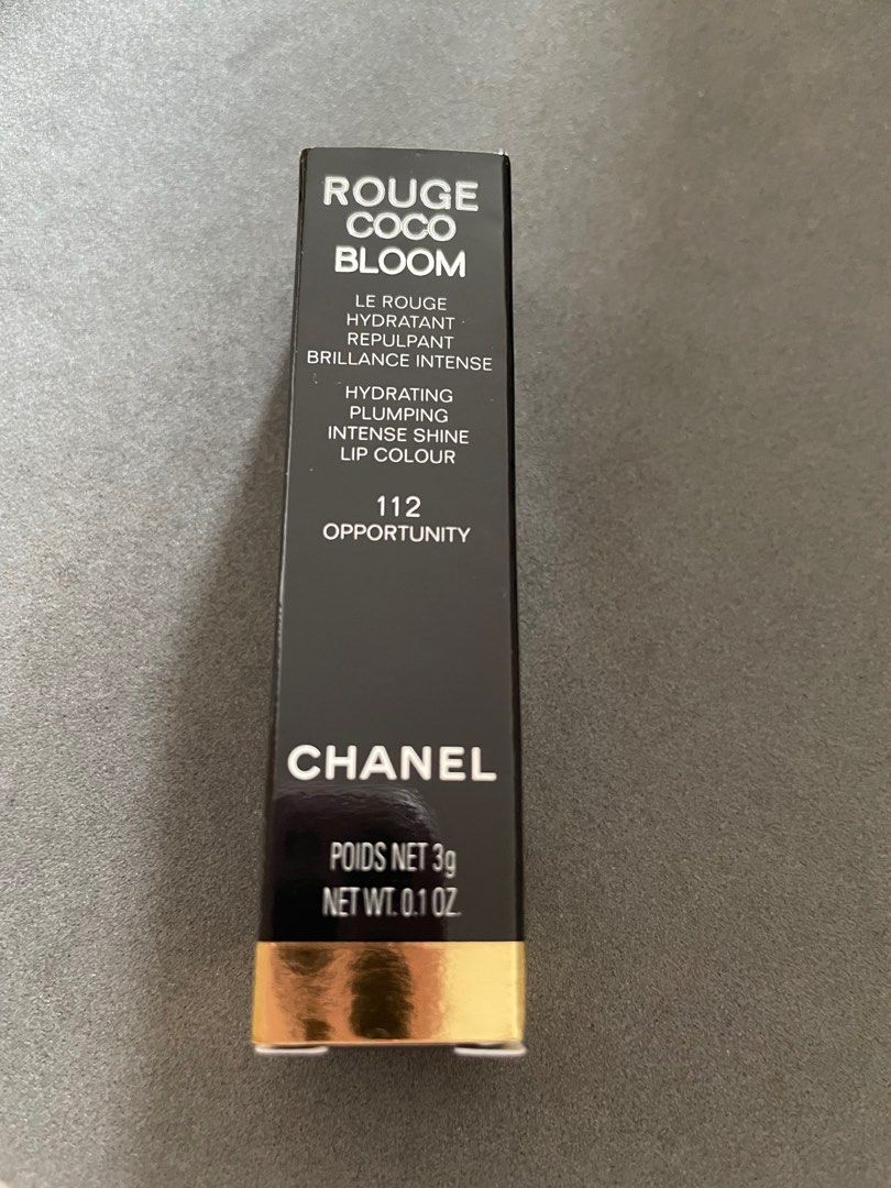 Chanel- Rouge Coco Bloom - Hydrating Plumping Shine Lipstick - #112  Opportunity