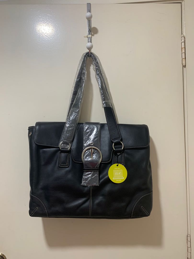 Brand New Franklin Covey Black Leather Laptop Bag, Women's Fashion, Bags &  Wallets, Tote Bags on Carousell