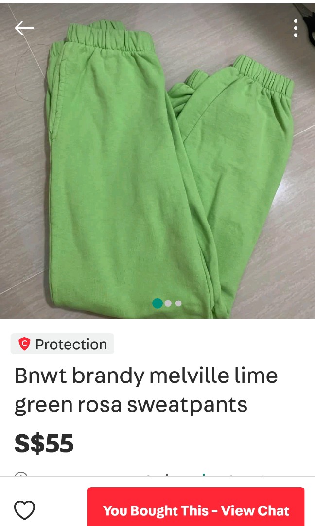 Lime green rosa sweatpants 2025