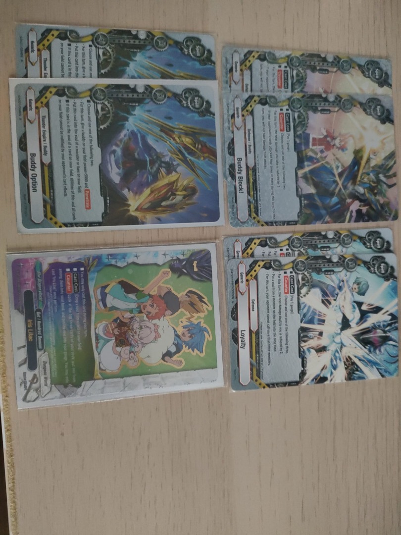 buddyfight buddyblock , iris lilac , loyalty , buddy option, Hobbies