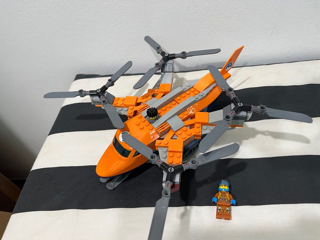 Lego city orange 2025 helicopter