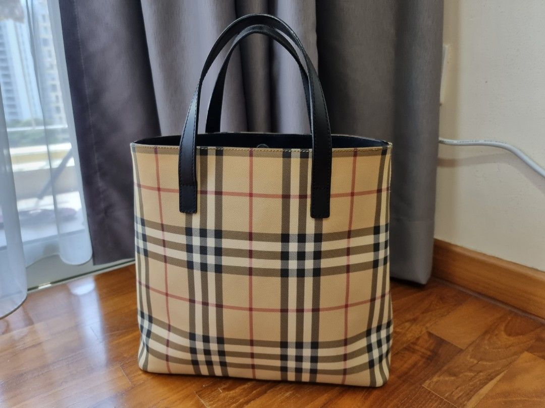 Burberry Nova Check Haymarket Regent Tote Bag