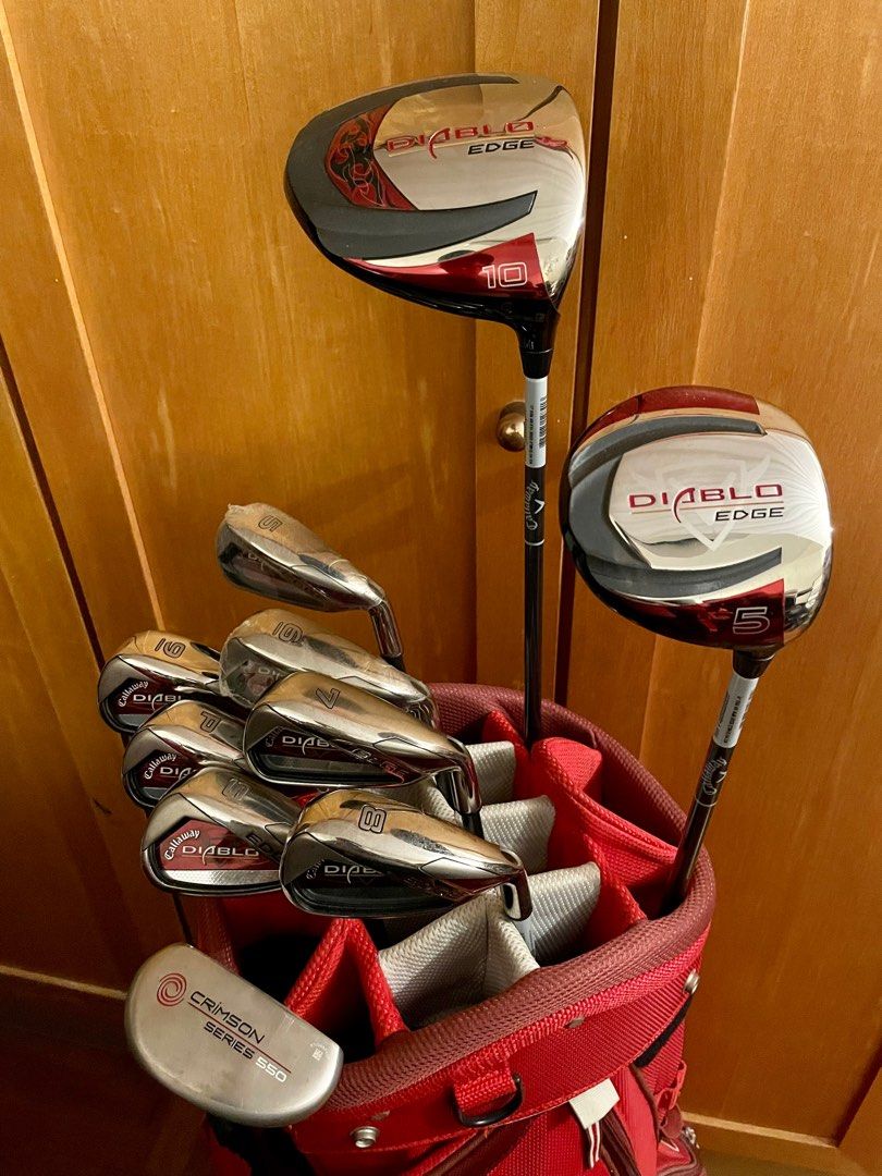 Callaway Diablo Edge Full Complete Golf Set + Nike Golf Bag, Sports Equipment, Sports & Games