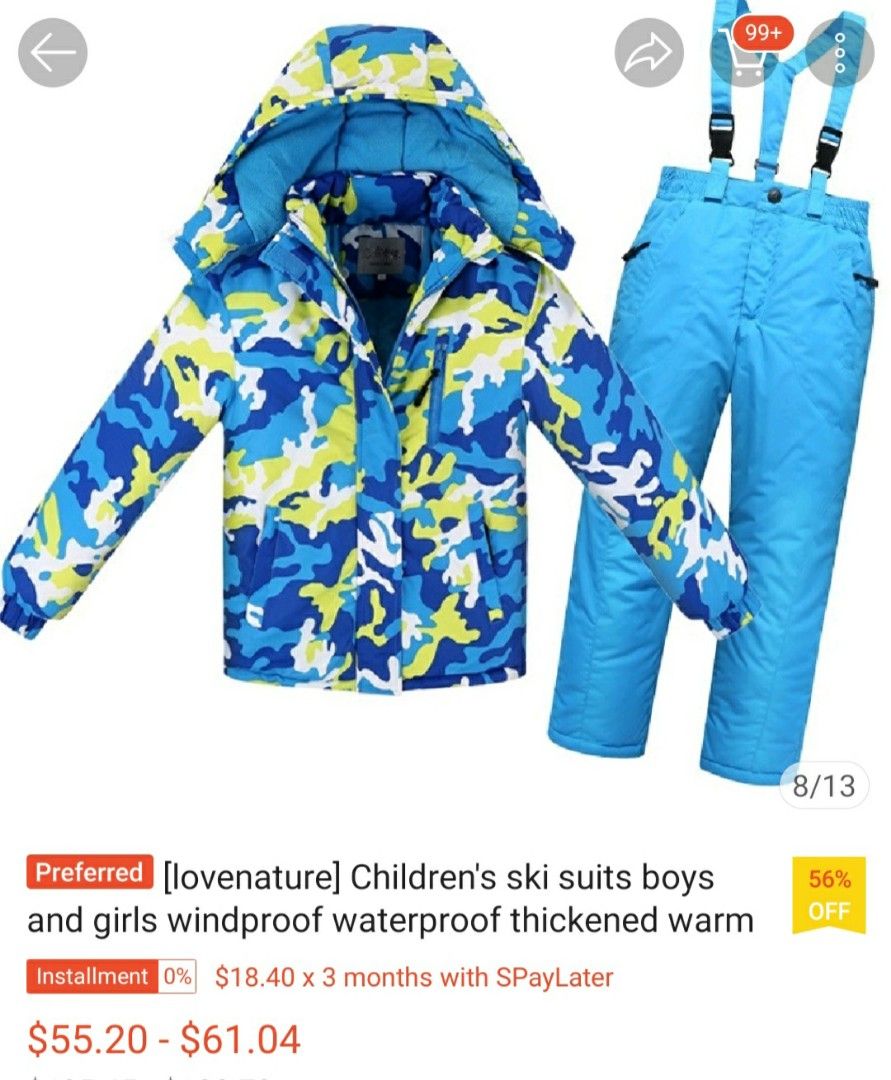 Childrens best sale ski suit