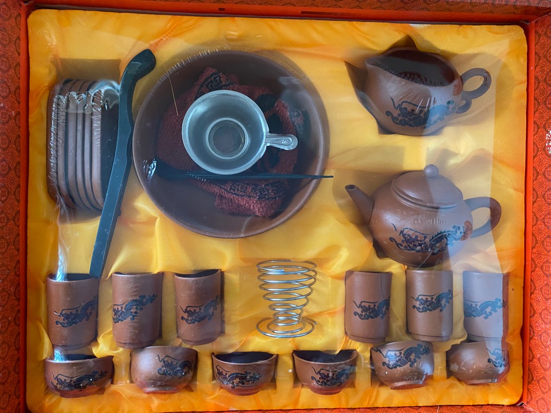 Chinese tea set (6 piece set), Furniture & Home Living, Kitchenware & Tableware, Coffee & Tea