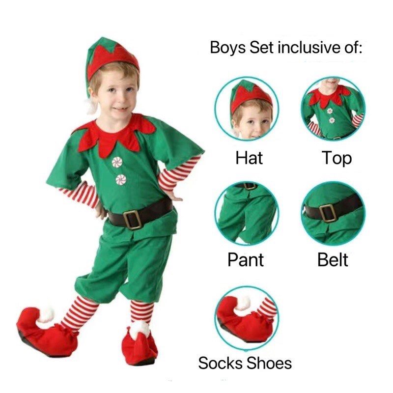Elf new arrivals kid costume