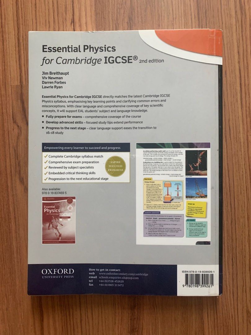 Cie igcse essential physics textbook hobbies toys books magazines