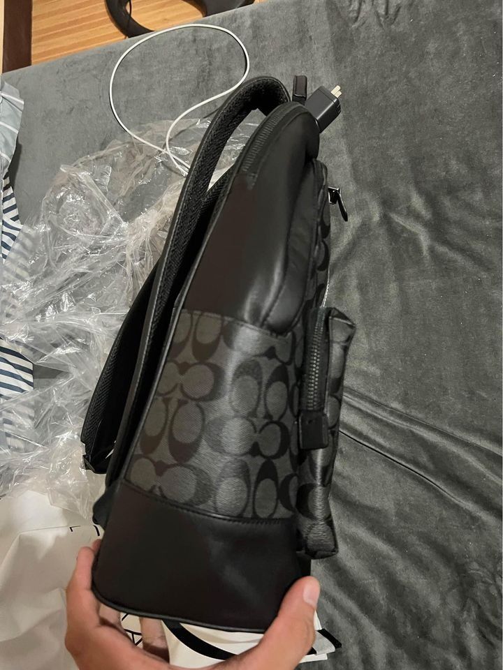 Coach West Backpack Varsity Stripe, Men's Fashion, Bags, Backpacks on