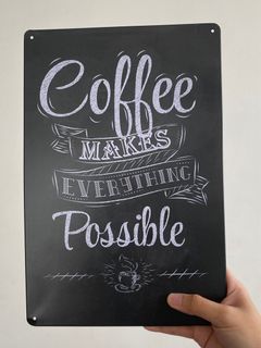 Retro Coffee Lover Design Metal Wall Decor Pinterest Aesthetic 