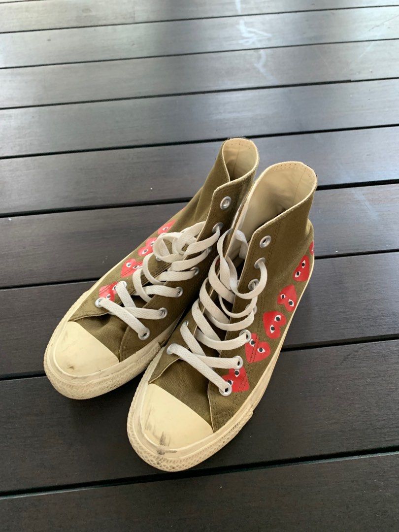 Comme des garcons converse khaki outlet