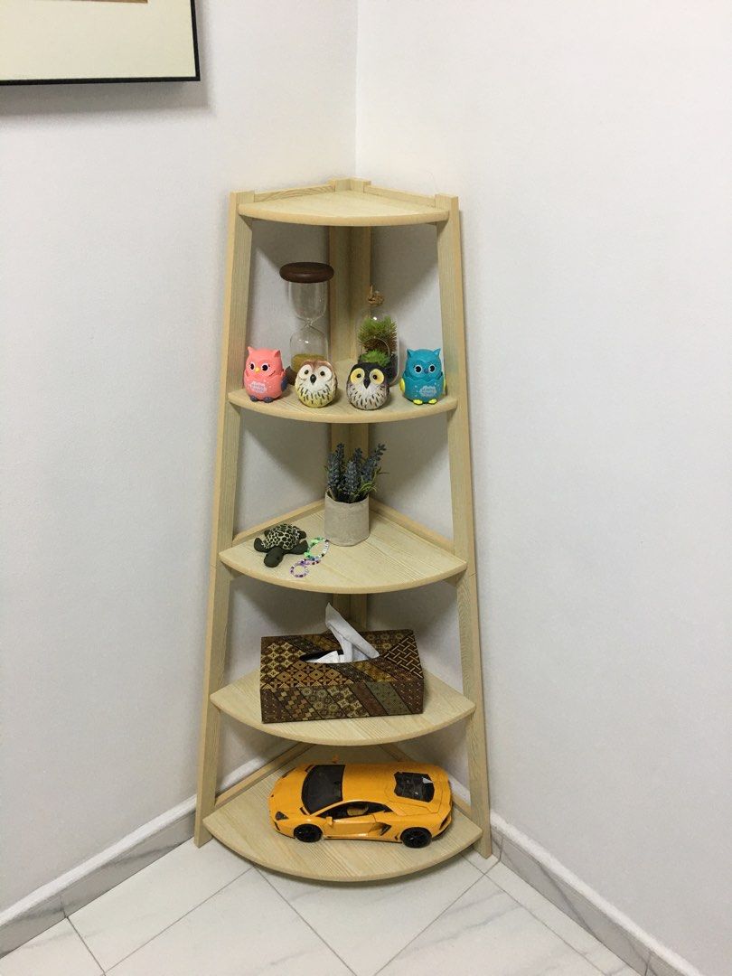 Corner Display Shelf, Furniture & Home Living, Furniture, Shelves