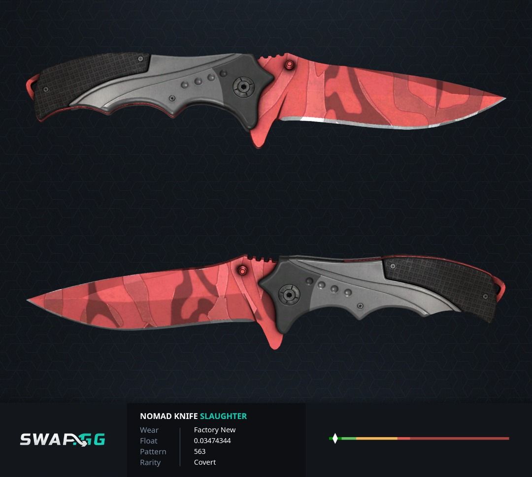 CSGO Nomad Knife Slaughter (FN), Video Gaming, Gaming Accessories, In