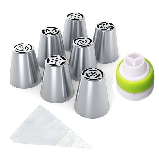 Cupcake Decorator Rose Accessories Kitchen Russian Nozzle (Category: Bakeware) located in Manila. Submitted by trustradeglobal (Listing ID 1196201842, Image 3). Description: The nozzles are make from a quality stainless steel for long lasting use that are also dishwasher safe for easy cleaning. -Great for decorating your cakes and cookies -Quality stainless steel nozzles -Dishwasher safe for easy cleaning -Creates beautiful patterns for your icin