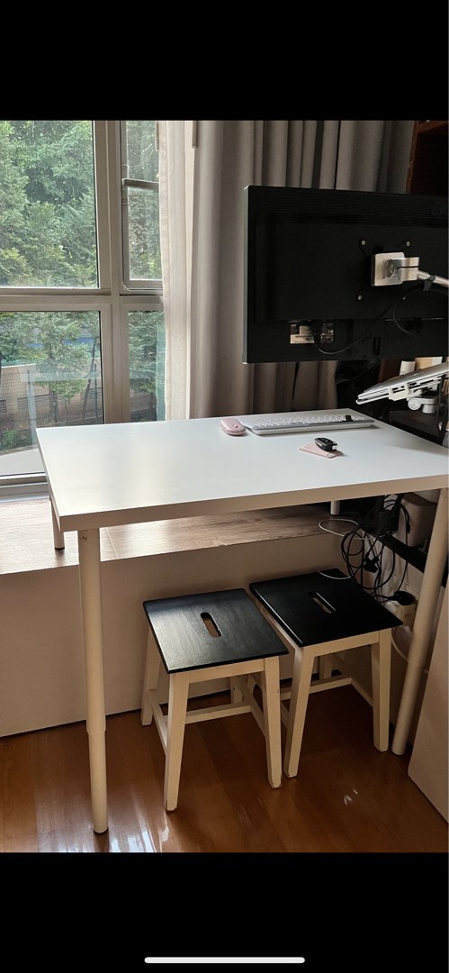 Custom. Bay window table desk, Furniture & Home Living, Furniture ...