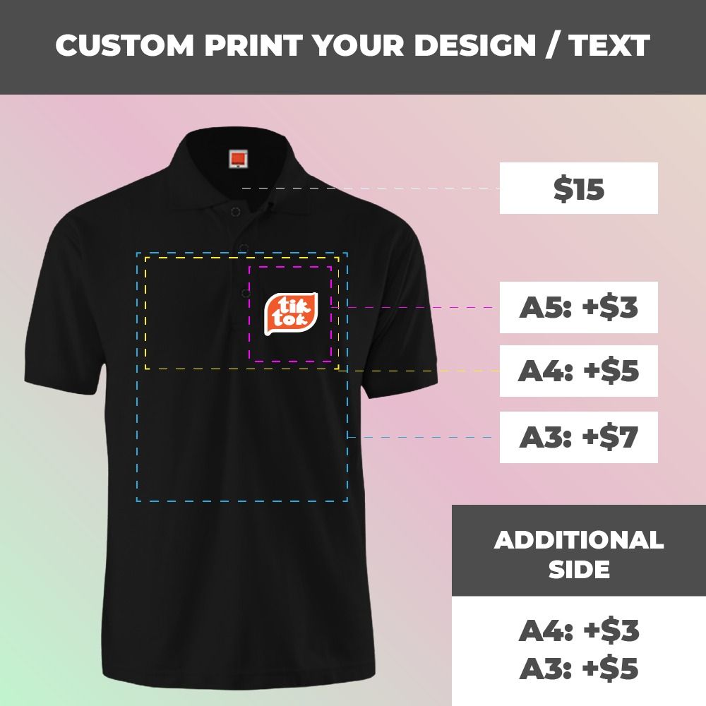 Custom dry fit shirts no minimum on sale