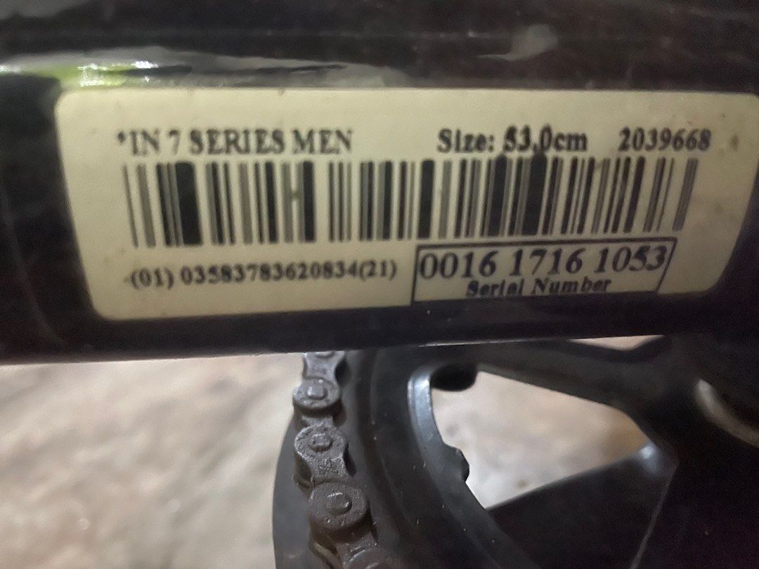Decathlon bike cheap serial number