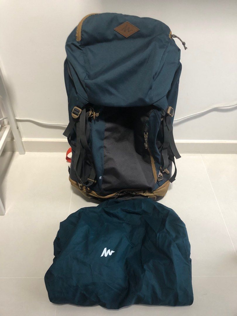 Decathlon Quechua Hiking Backpack 70L with waterproof cover, Men's Fashion, Bags, Backpacks on