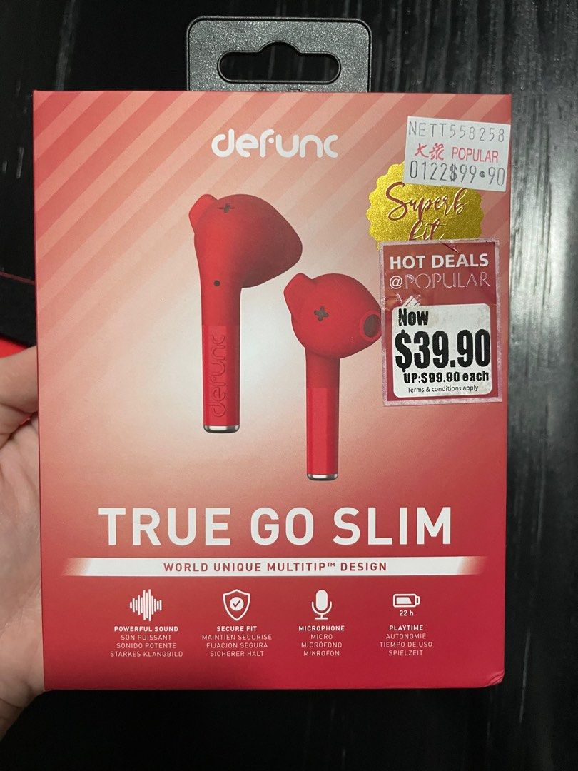 DEFUNC True Go Slim True Wireless Earbuds, Audio, Earphones on Carousell