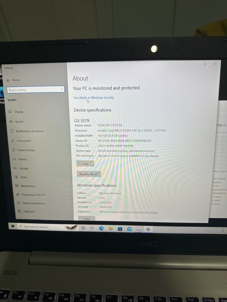 Dell G3 3579, Computers & Tech, Laptops & Notebooks on Carousell