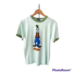 Disney Goofy Print Mirror Ringer T-shirt