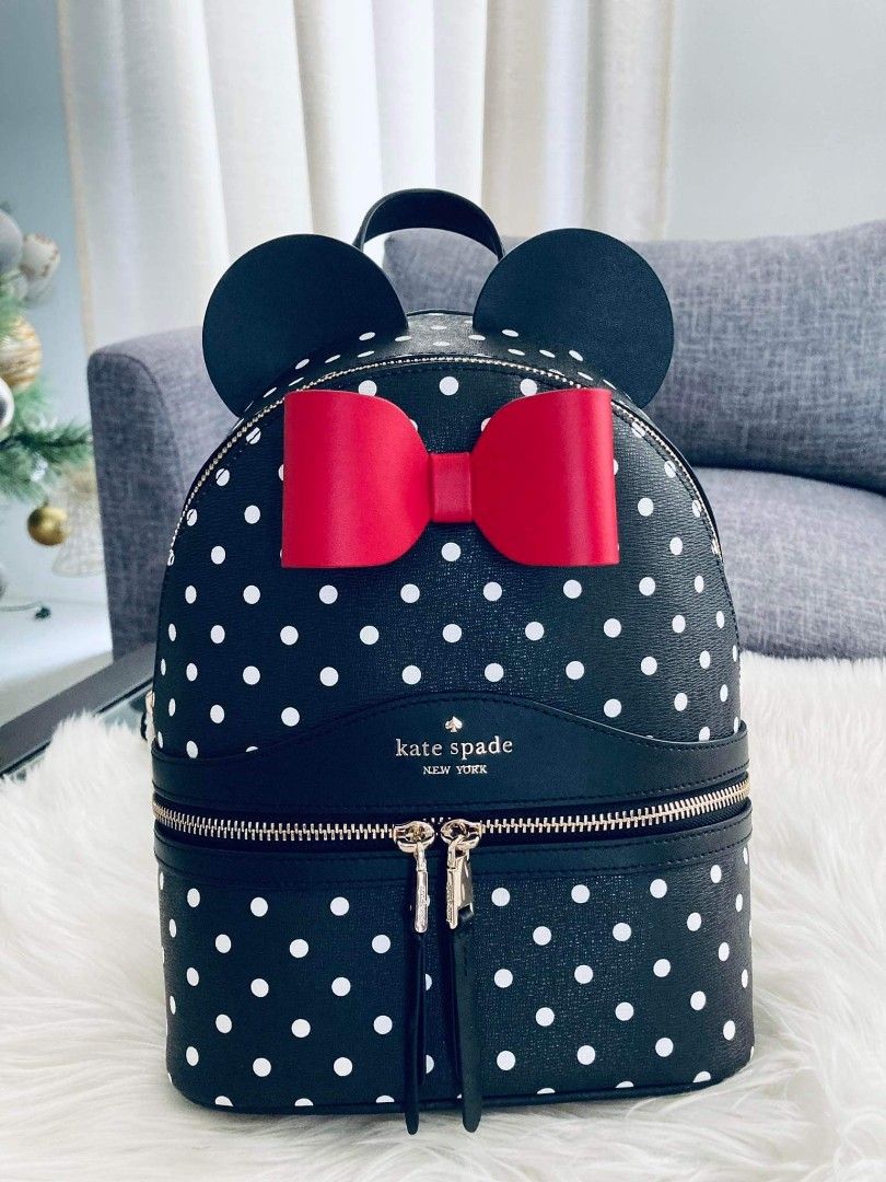 Disney x Kate Spade Minnie Mouse Dome Backpack, Women's Fashion, Bags &  Wallets, Backpacks on Carousell