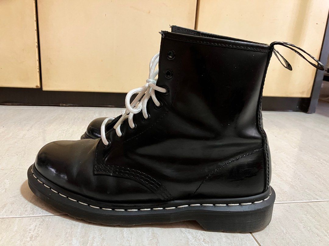 Doc martens white stitching best sale