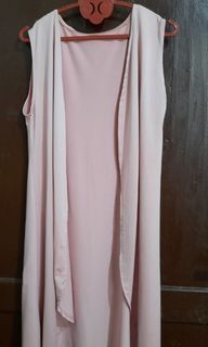 Dusty pink baby pink Long vest