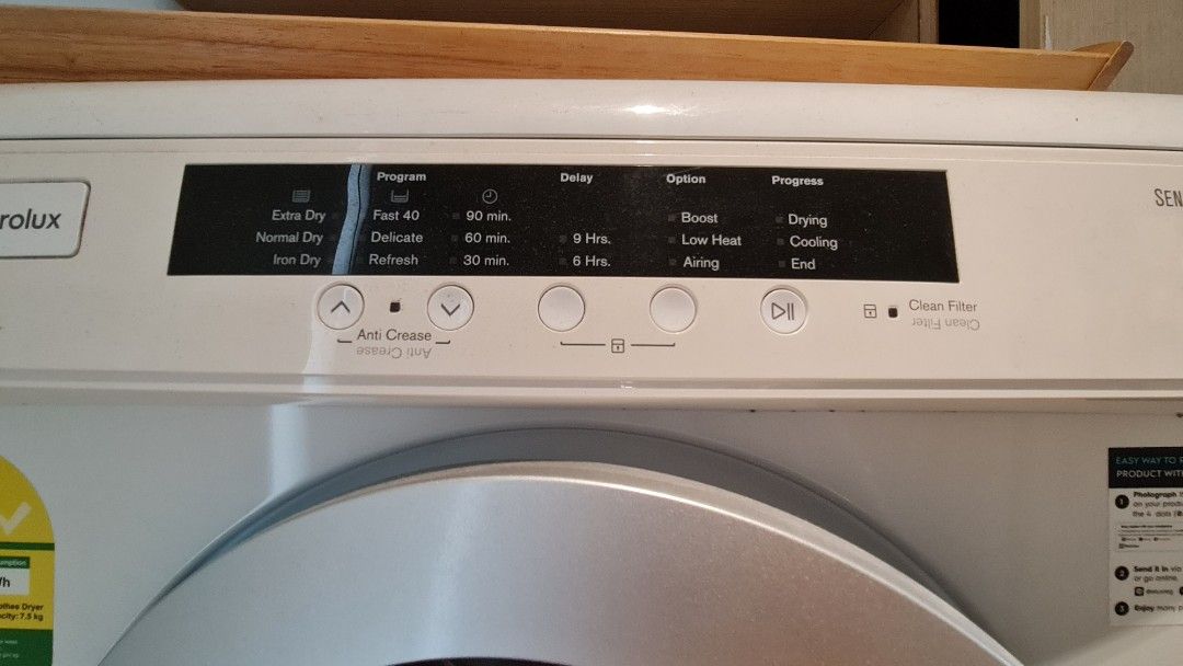 Electrolux Dryer 7.5 kilo. Original cost 527 usd, TV & Home Appliances