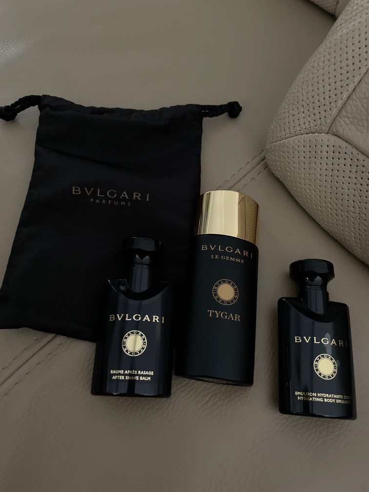 Emirates First Class Amenities Kit with Bvlgari Tygar Eau De Parfum