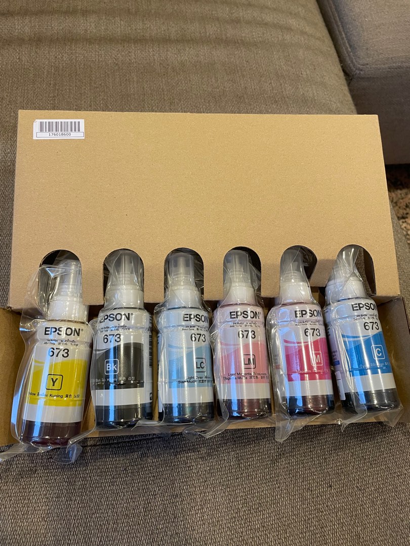 Epson 673 Ink complete set, Computers & Tech, Printers, Scanners ...