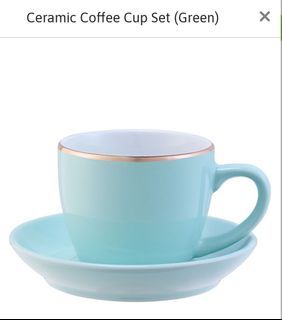 EU Yan Sang 2 sets of ceramic cup and Saucer (200ml) - perfect Gift