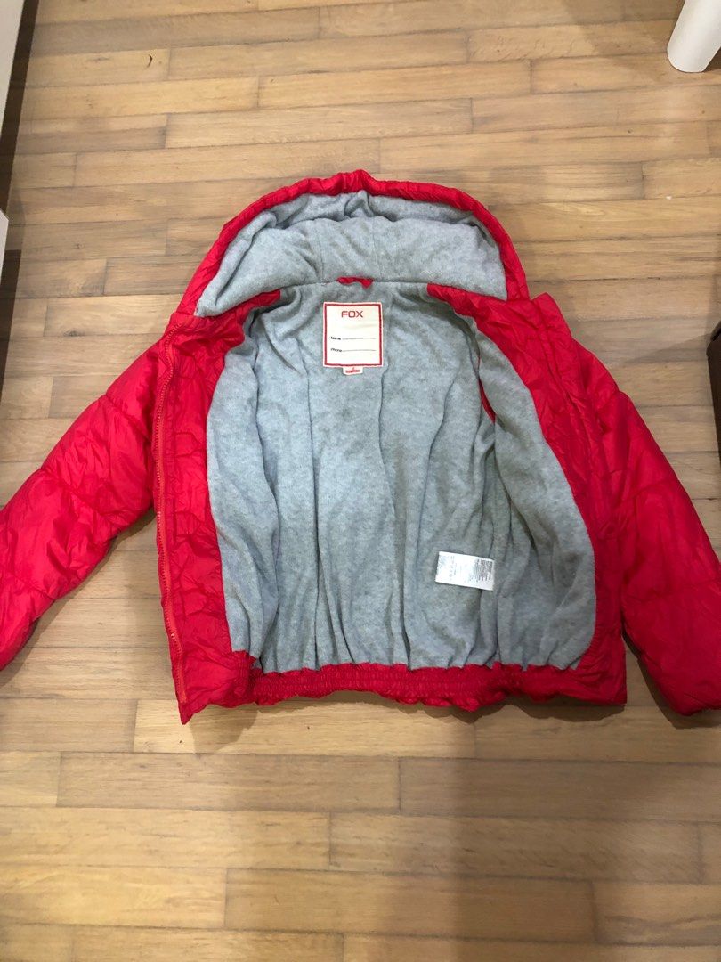 FOX winter jacket with Red Color warn padded washable Babies