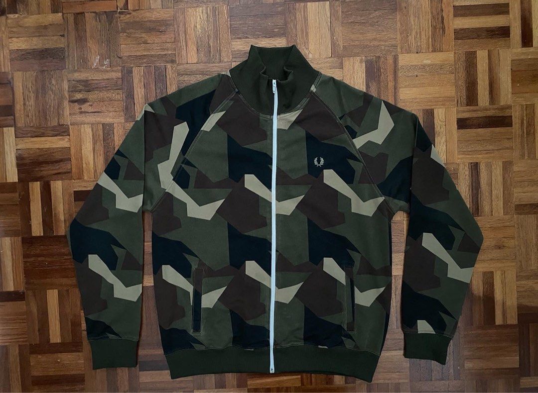 Fred Perry Camo Jacket Tracktop Men s Fashion Coats Jackets and