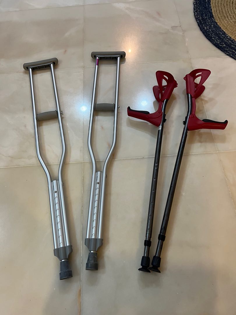 Free Crutches for feet tall person, Health & Nutrition, Assistive