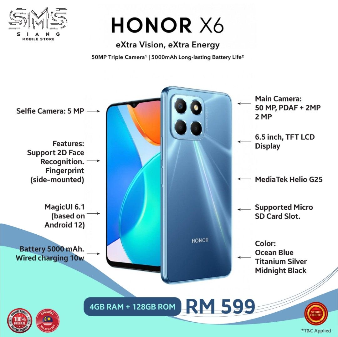 Honor X6, Mobile Phones & Gadgets, Mobile Phones, Android Phones, Android  Others on Carousell