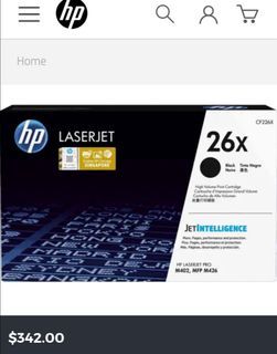 HIGH YIELD HP LASERJET PRINT CARTRIDGE BLACK ORIGINAL 26X / TONER CARTRIDGE / HIGH CAPACITY / PRO M402 / PRO MFP M426