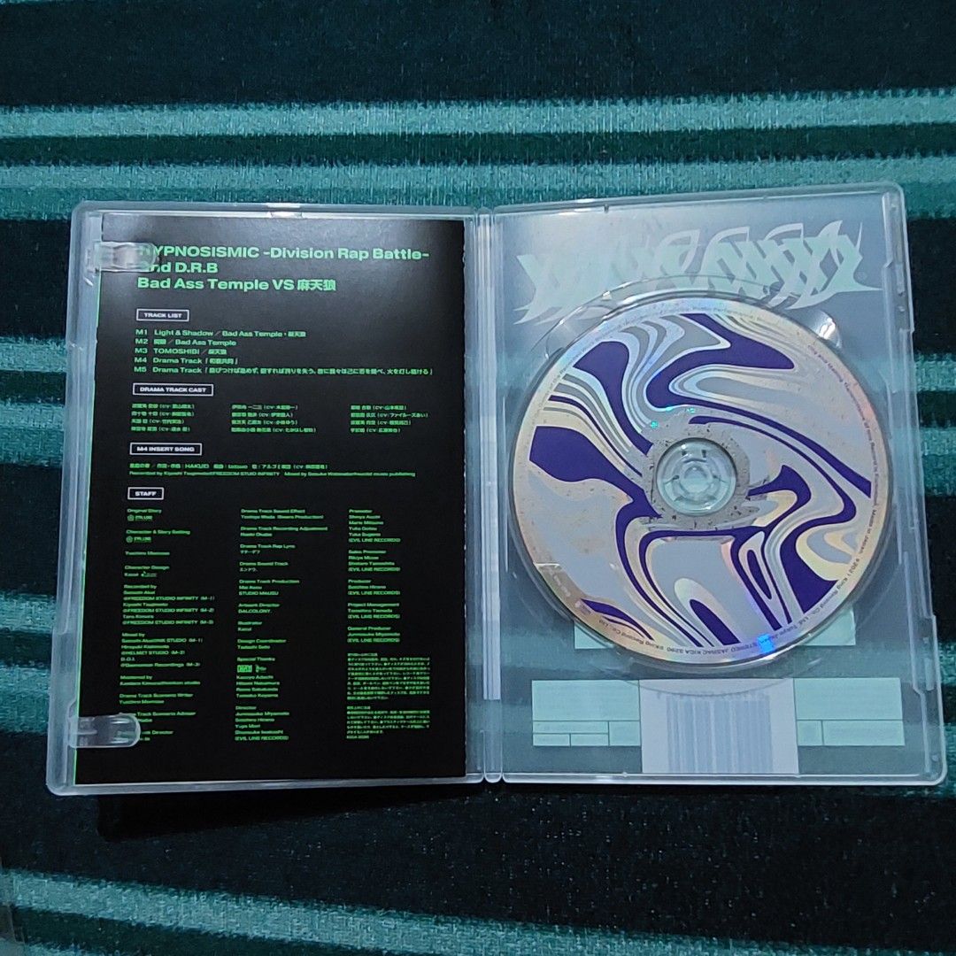 Hypnosis Mic CD 2nd DRB (Badass Temple vs. Matenro) (Category: CDs & DVDs) located in Quezon City. Submitted by thesirenscavern (Listing ID 1196235170, Image 3). Description: Item was ordered thru a store that imports from Japan. Disk was never played. ⚠️ Payment first before shipping⚠️ MOP: BDO, BPI, Metrobank, GCash, CIMB.